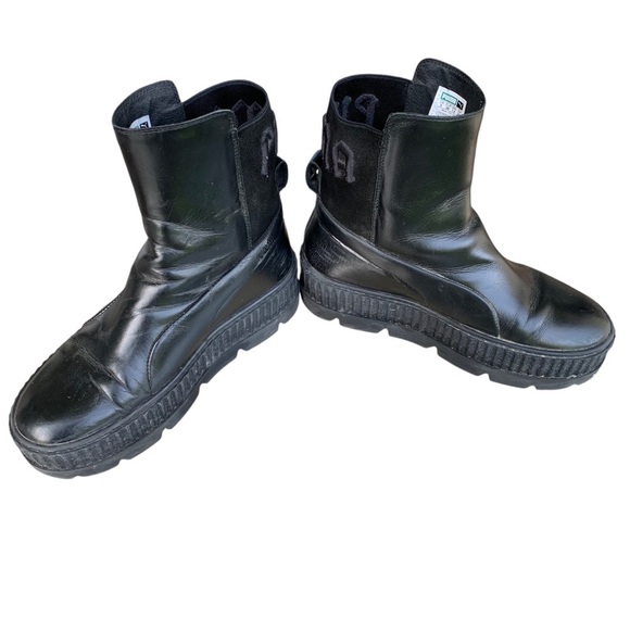 Savage x Fenty Puma Women's Black Boots Size 7.5 - Picture 5 of 9